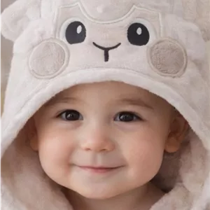 حوله تن پوش خردسال ( بچه گانه ) طرح برره گوشدار جنس پنبه اعلا