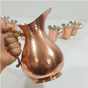 پارچ مسی مدل ترک دسته برنجی نانو ارسال رایگان