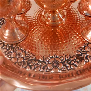 سینی مسی گلبرگ قطر 32 رنگ ثابت ارسال رایگان
