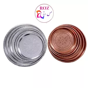 سینی مسی طرح ترمه قطر 30 ارسال رایگان
