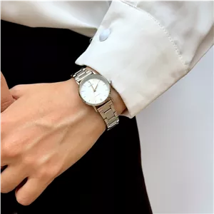 ساعت مچی زنانه مردانه ست کاسیو جنرال کلاسیک سفید