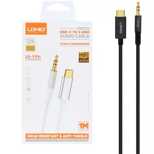 کابل AUX تایپ سی به جک3.5 میل مدل LS-Y91c2