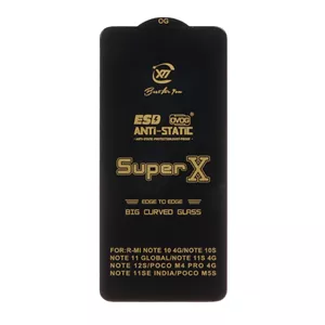 گلس گوشی سامسونگ شیشه ای Super X مدل Full Cover Anti Static برای Redmi 10 Power