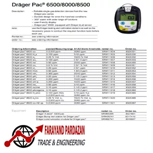دتکتور تک گاز DRAGER PAC 6500-H2S