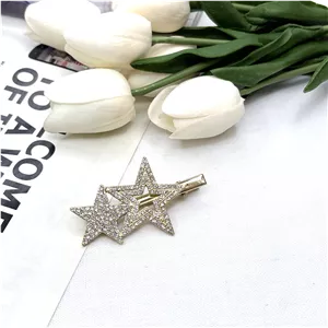 گیره انبری فلزی ستاره فول نگین7cm