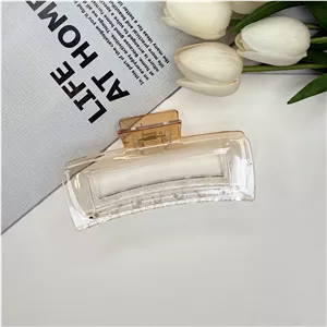 کلیپس مستطیل توخالی بزرگ براق آبرنگی ابرو بادی بوفینی اصل نشکن سایز 13cm