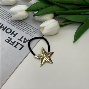 کش مو پیکسل فلزی طرح تک ستاره چکشی قابلیت تعویض کش مو4cm