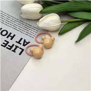 کش مو جفتی پیکسل دار طرح میکی موس رنگ گلبهی