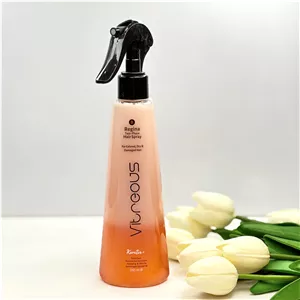 اسپری مو دوفاز ویتروس مدل رجینا حاوی کراتین و روغن آرگان تثبیت کننده رنگ مو مناسب موهای رنگ شده،خشک و آسیب دیده رنگ نارنجی ۲۵۰میل