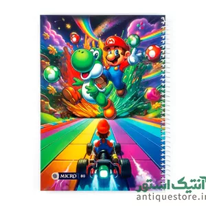 دفتر 80 برگ سیمی مجلد میکرو ( طرح برادران ماریو )
