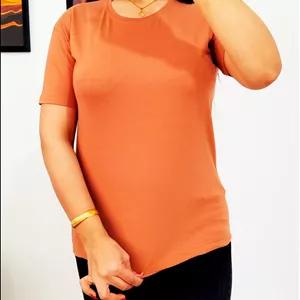 تیشرت نخ پنبه ساده / فری سایز (36 تا 44)