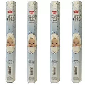عود هم مدل پودر بچه کد Baby Powder04 مجموعه 4 عددی