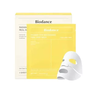 ماسک ورقه ای ضدلک و روشن کننده ویتا نیاسینامید بایودنس Biodanc, پک ۴ عددی