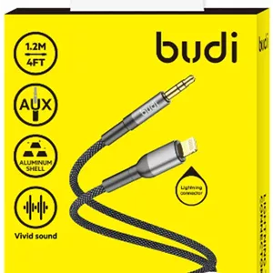 کابل تبدیل کنفی AUX به لایتنینگ بودی مدل DC131LX12A طول 1.2 متر