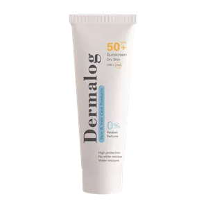 کرم ضد آفتاب بی رنگ SPF50 پوست خشک درمالوگ