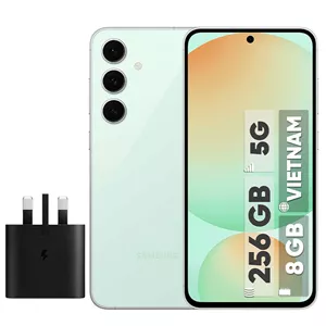 گوشی موبایل سامسونگ مدل S24 FE دو سیم کارت ظرفیت 256 گیگابایت و رم 8 گیگابایت - ویتنام - به همراه شارژر 25 وات سامسونگ