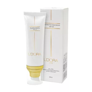 کرم ضدآفتاب  SPF50 بی رنگ مناسب انواع پوست لدورا کر ۸۰ میلی لیتر