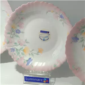 بشقاب خورشت خوری آرکوپال لومینارک طرح الیز صورتی