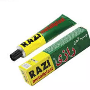 چسب اهن رازی 50میل مایع رنگ زرد