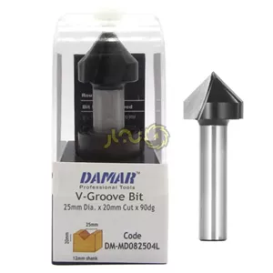 تیغ وی 90 درجه قطر 25 دامار کد DM-MD082504L
