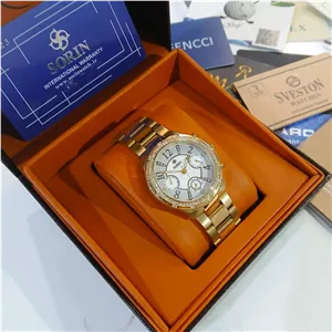 ساعت مچی زنانه SORIN مدل SS0580Lسوئیس سه موتوره فعال فول تایم Swiss