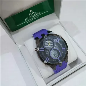 ساعت مردانه فیترون FITRON دوزمانه ژاپن میوتا اصل