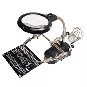 گیره مونتاژ ذره بین دار به همراه پایه هویه TE-801
