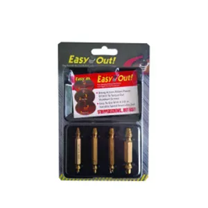 ست 4 عددی قلاویز چپ گرد سر دریلی جنس HSS ایزی اوت EASY OUT