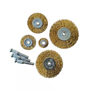 فرچه و برس سیمی سر دریلی تخت 8 عددی WIRE BRUSH مدل 8P
