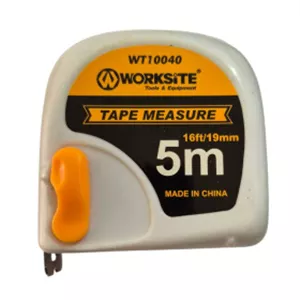 متر 5 متری فیسکویی نوار سفید ورک سایت WORK SITE مدل WT10040