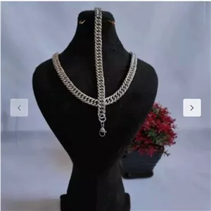 گردنبند کارتیر رنگ ثابت دوبل