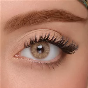 لنز چشم بیوتی شماره 26 کد AQXA220 رنگ عسلی بدون دور