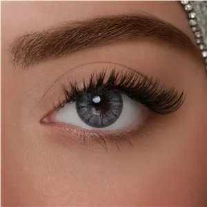 لنز چشم بیوتی شماره 28 کد NOB250 رنگ آبی طوسی دوردار