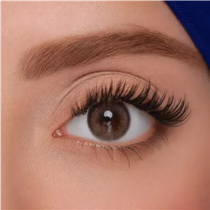 لنز چشم بیوتی شماره 22 کد AJA220 رنگ قهوه ای طبیعی دوردار