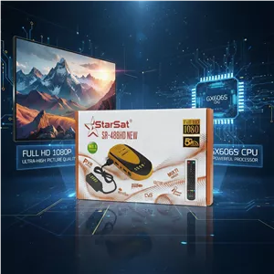 گیرنده دیجیتال استارست مدل 488 نیو فول اچ دی مناسب تلویزیون تا 43 اینچ (ریموت کنترل جدید و بزرگ) سری اصالت برند استارست