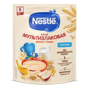 سرلاک فرنی نستله چند دانه با سیب و موز بالای 6 ماه حجم 200 گرم