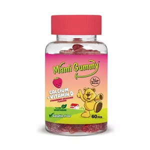 پاستیل ویتامین D توت فرنگی مامی گامی Mami Gummy بسته 60 عددی