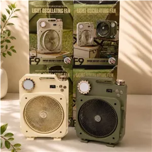 پنکه شارژی f9 vintage tabletop and floor fan