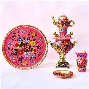 ست سیسمونی مسی سماور صورتی کد sis-101