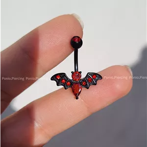 پیرسینگ ناف خفاش 🦇🩸