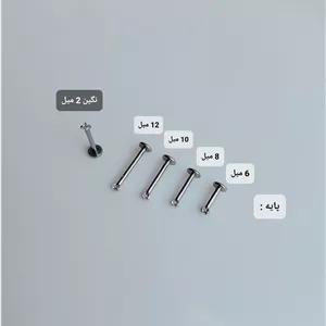پیرسینگ پشت فلت نگین ۲ میل