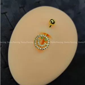 پیرسینگ ناف لبخند