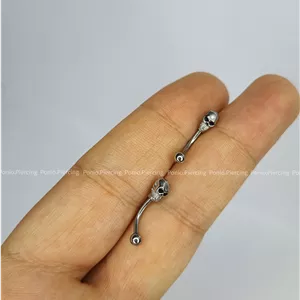 پیرسینگ موزی اسکلت(ابرو،لب،روک گوش)