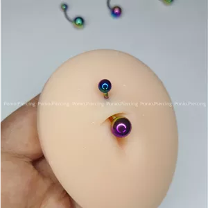 پیرسینگ ناف بیسیک هولوگرامی
