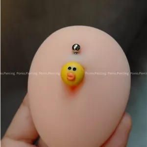 پیرسینگ ناف جوجه 🐥