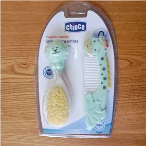 شانه و برس نوزادی برند چیکو طرح شیر و زرافه