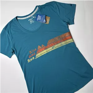 تیشرت ورزشی زنانه بروکس Brooks Distance Graphic Tee آبی