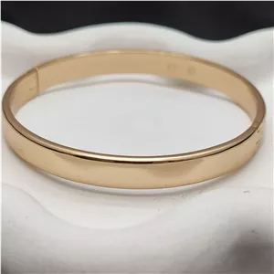 النگو تک پوش آیینه ای ژوپینگ طرح طلا کد 10184