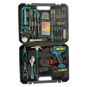 دریل پیچ گوشتی شارژی جاب مدل JB-8080 YL مجموعه 190 عددی