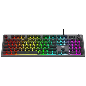 کیبورد گیمینگ آئولا مدل WIND F2028، سوییچ ممبران، Full-Size، نورپردازی LED RGB
